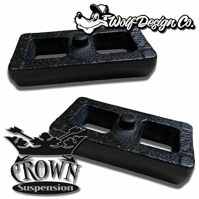 Ram Rear 1'' Lift Blocks Steel Ductile Lift Kit Crown Suspension No U-bolts 