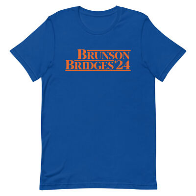 JALEN BRUNSON & MIKAL BRIDGES T-SHIRT New York Basketball 2024 Presidential Tee