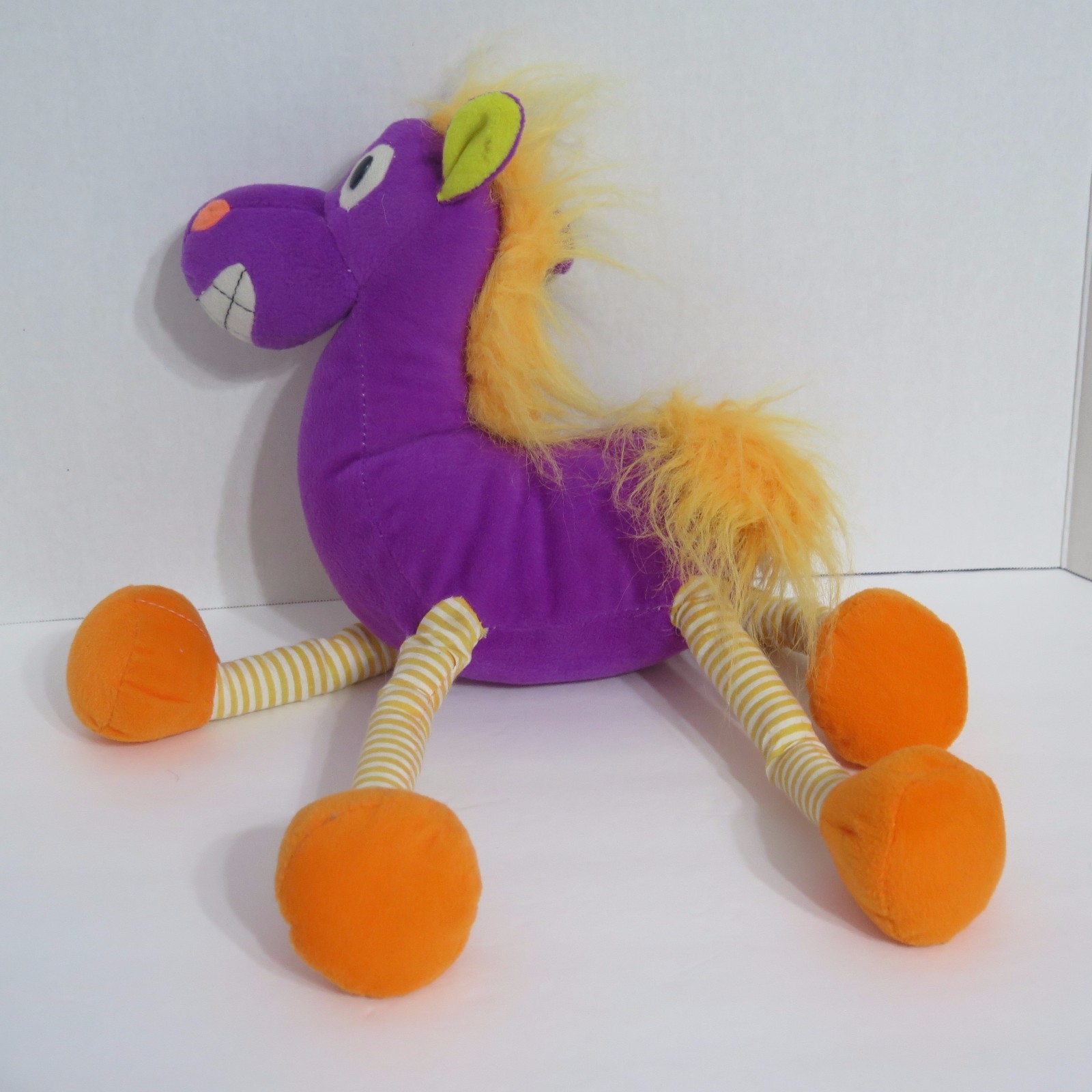 Plush Horse Purple Orange Stuffed Animal Toy Network