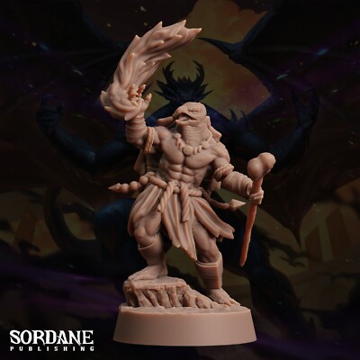 Tortle Necromancer Warlock - Pose 1b | Sordane Publishing | D&D Miniature