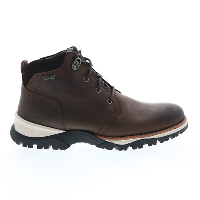 

Мужские коричневые повседневные классические ботинки Clarks Topton Mid Gore-Tex GTX 26161405, Коричневый, Clarks Topton Mid GTX