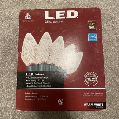 New Enchanted Forest Led 35 C9 Christmas Light Set