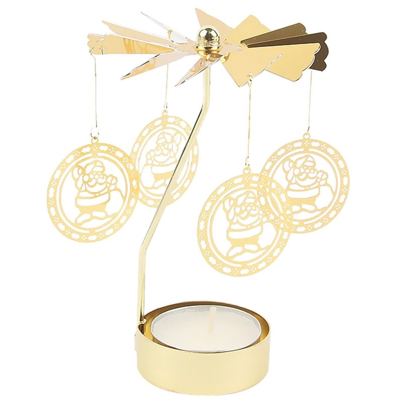 Tealight Carousel Rotary Tea Light Holder Christmas Gift Spinning Candle