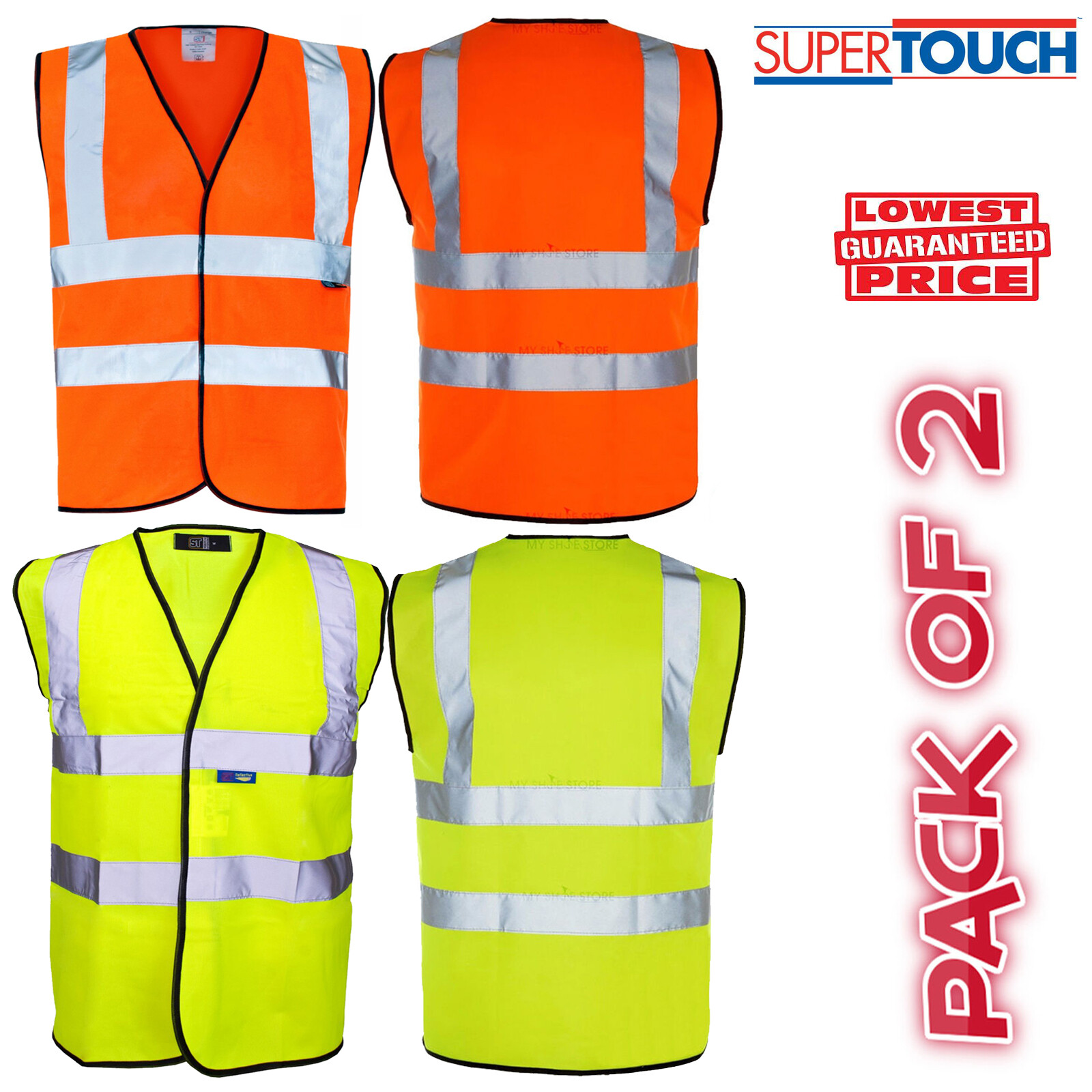 Hi Vis Sweatshirt High Viz Visibility Vest Waistcoat Safety Work Jacket T-shirts