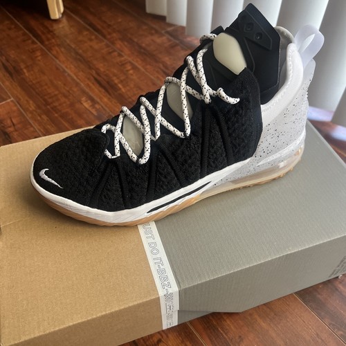 レア！Nike LeBron 18ブラック/ホワイト25センチ Size 8.5 - Nike LeBron 18 Black White Gum 2021 | eBay