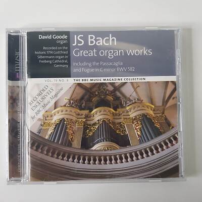 JS Bach David Goode Organ Passacaglia Fugue C Minor BWV 582 Classical Music CD
