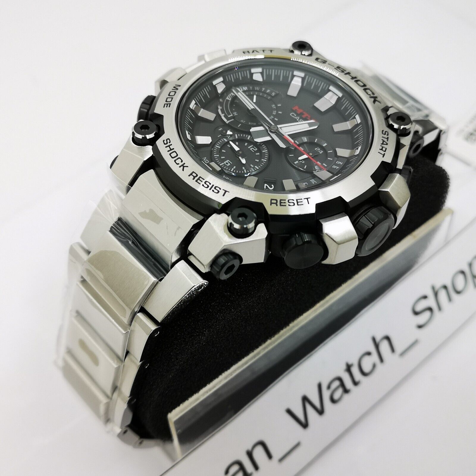 Pre-owned Casio G-shock Mtg-b3000d-1ajf Silver Bluetooth Solar Men's Watch In Box