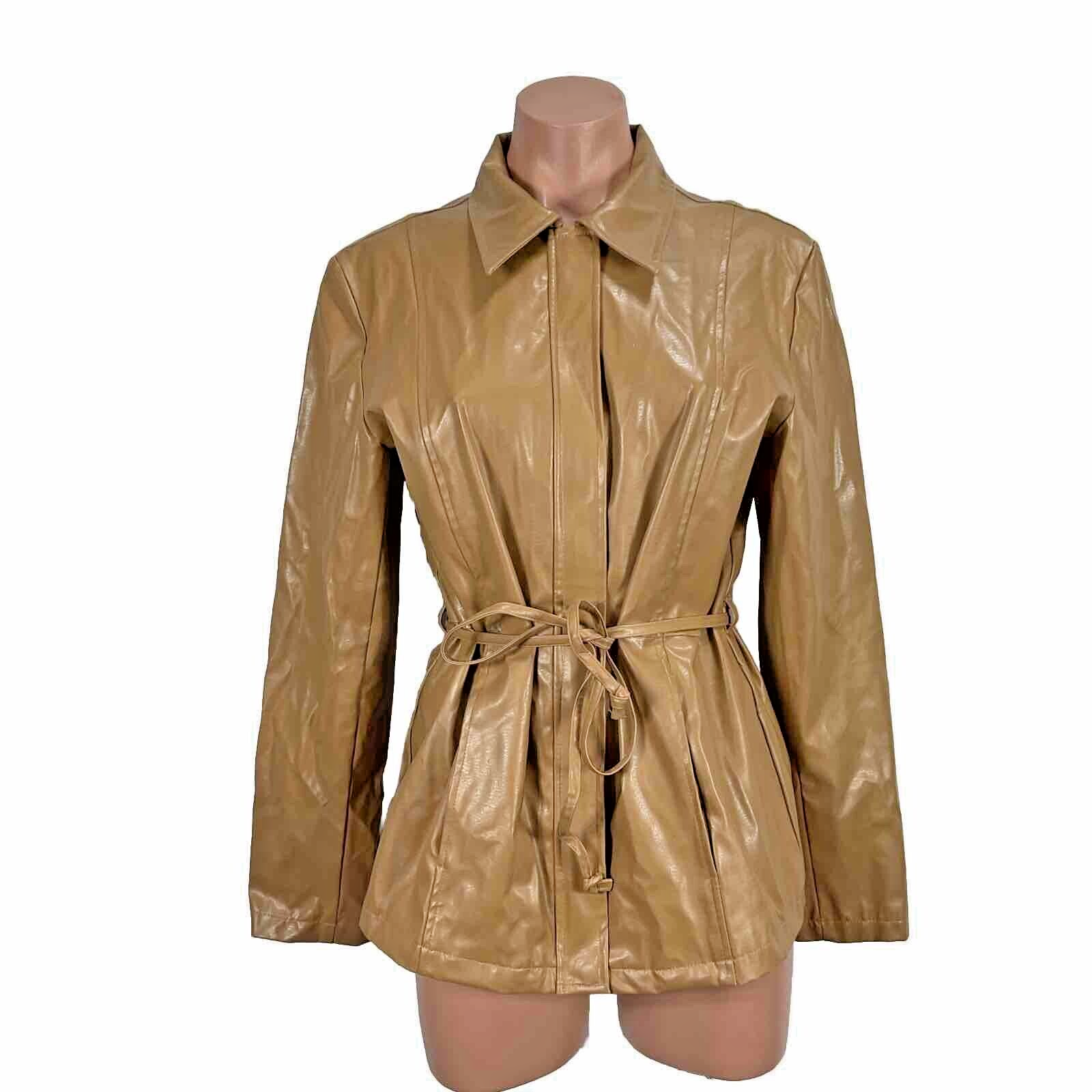 Ameri　CRASH FAKE LEATHER COAT CRASH FAKE LEATHER COAT ameri vintage