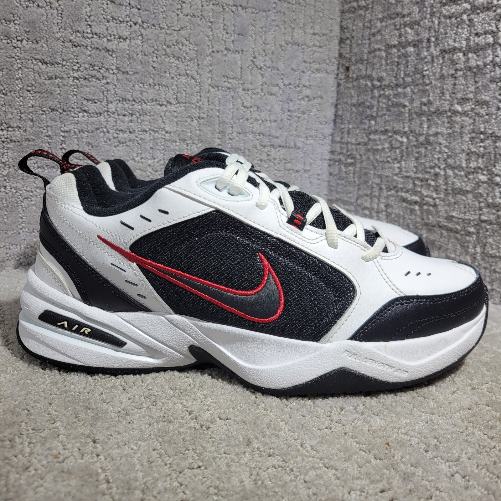 Nike Air Monarch IV Men's Size 10 US White Black Leather