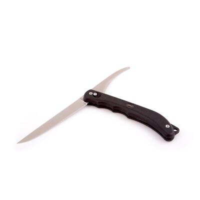 EKA Brand DUO fillet knife sailor gut opener 59 HRC steel rubber handle sheath