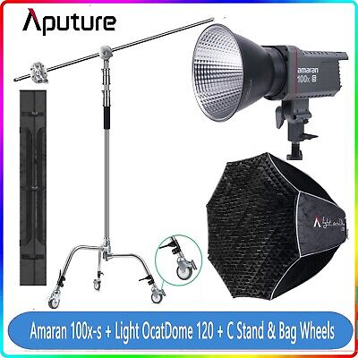 Amaran AL-100X S LED Videoleuchte Bowens 2700K-6500K + Light OcatDome 120+ C Stand