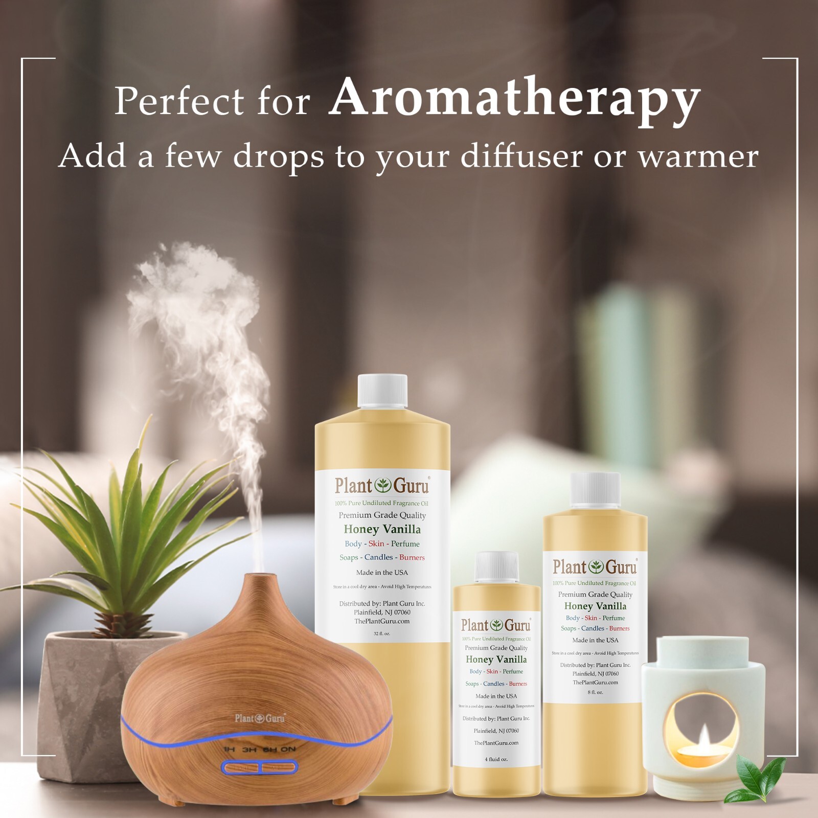 Honey Vanilla Fragrance Oil For Candle, Soap Making, Diffuser and Burners