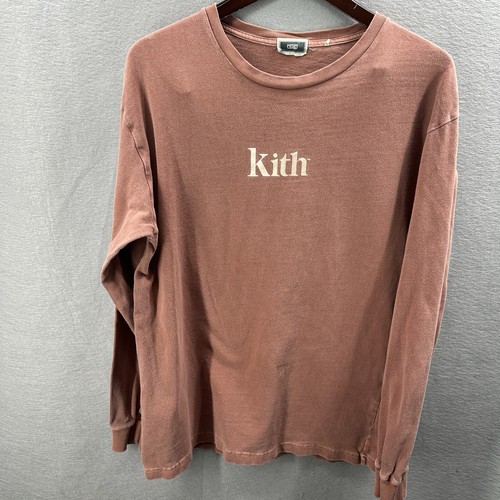 新品　淡いピンク色がKITHらしい秋冬ロンT　KITH JFK L/S Tee 新品淡いピンク色がKITHらしい秋冬ロンTKITH JFK L/S Tee