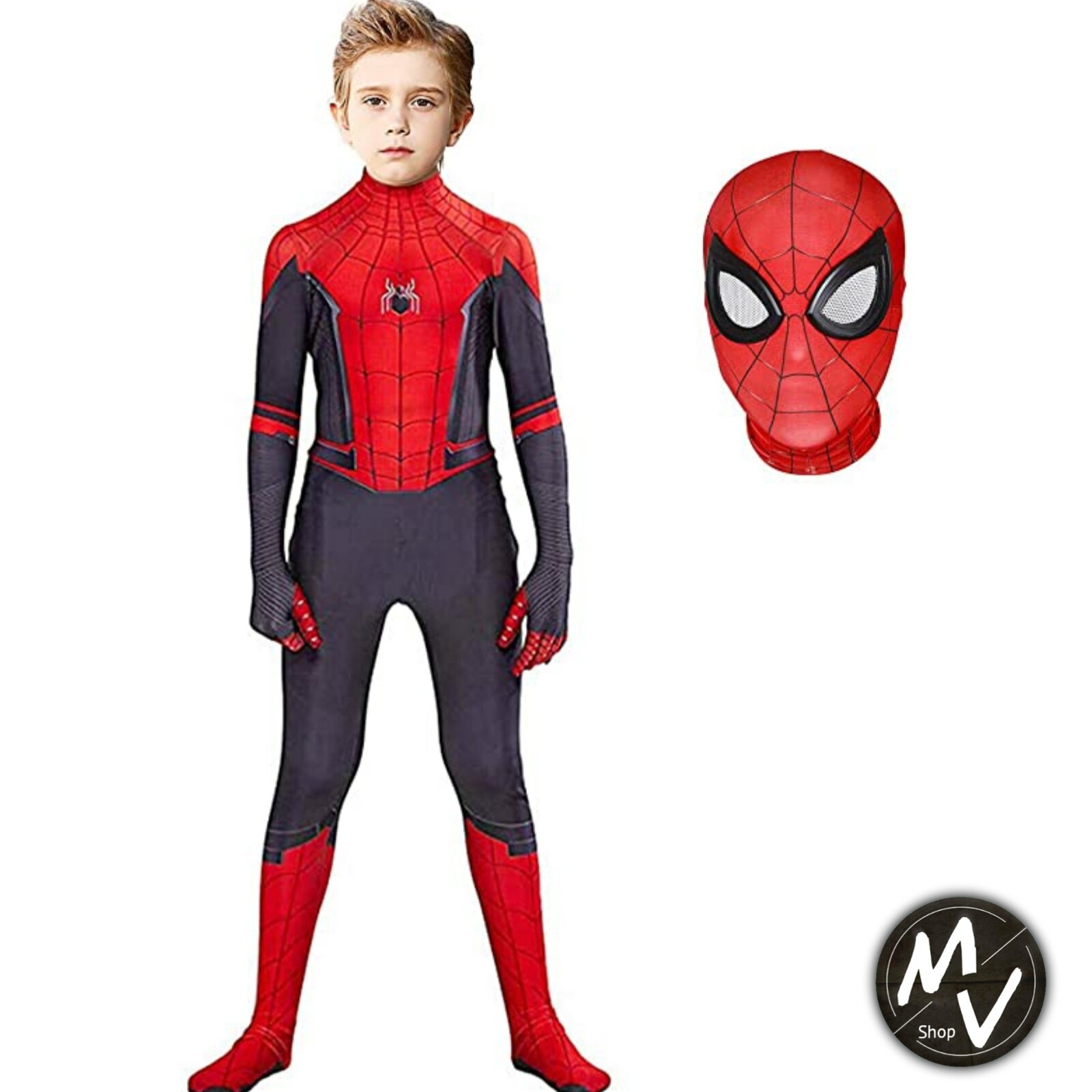 3D Traje De Spiderman Para Niño Nina Disfraz Toddler 4 5 6
