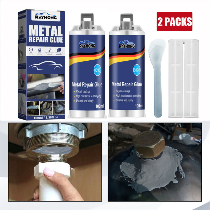 2pcs Metal Repair Paste Ab Casting Repair Glue Industrial Heat Cold Weld Us Best
