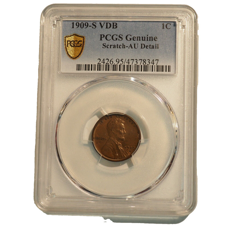 1909 *S* VDB   LINCOLN HEAD CENT PCGS AU