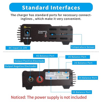 B6 V3 Smart Battery Balance Charger 80W Digital Discharger For RC LiPo NIMH LiHV