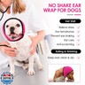 KOESON Dog Calming Hoodie - No Shake Ear Wraps for Dogs, Anxiety Relief and Noise Protection, Water Resistant Pet Ear Cover Muffs for Firework, Grooming, Thunderstorms, Swimming, Bathing, Hot Pink L