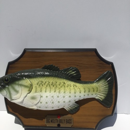 Vintage Gemmy Big Mouth Billy Bass Singing Fish Wall Plaque 1999 Tested