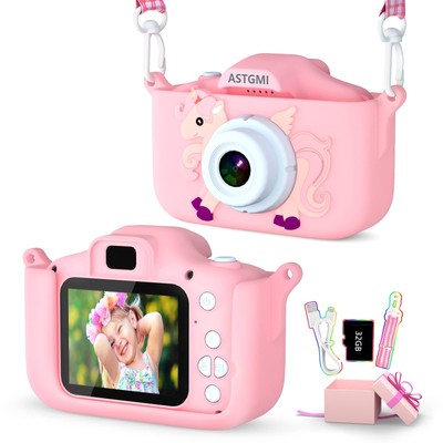 Digital - HD Upgrade for Girls & Boys Age 3-10 - 32GB SD Card, Silicone Cover...