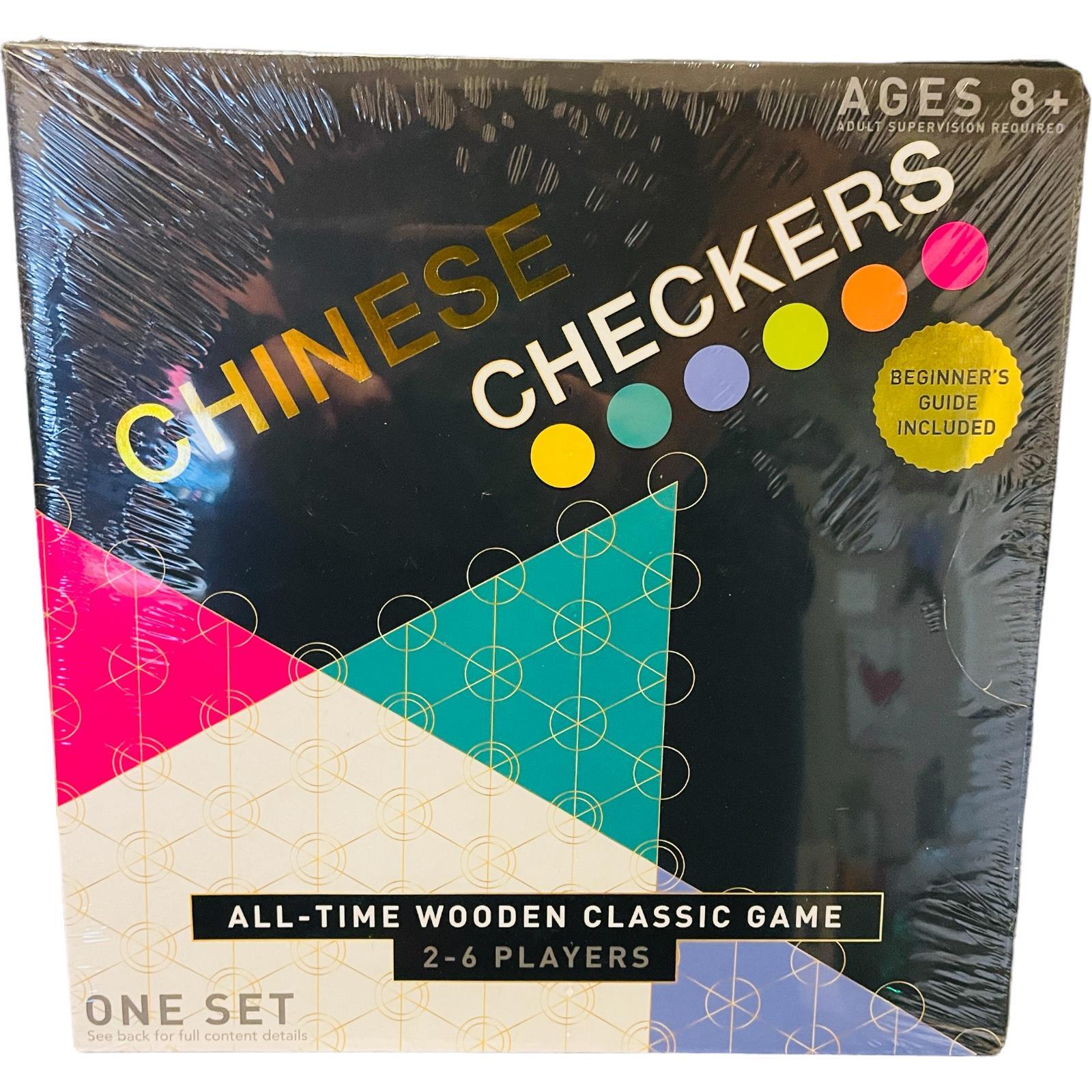 Classic Chinese Checkers Game RMS International All-Time Wooden NEW In Box