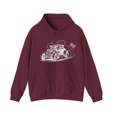Drag Racing Hot Rod Heavy Blend Hooded Sweatshirt Hoodie New Shop Style