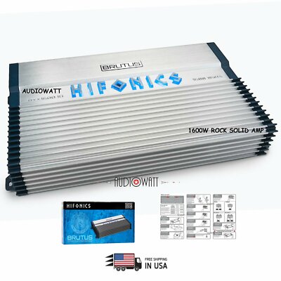 HIFONICS BRUTUS BRX1516.1D アンプ 1500W 中古品 66fffce0-049f-45c1-815a-