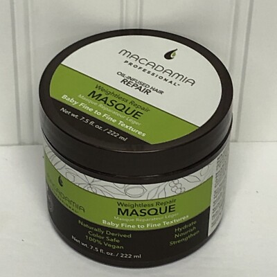 Macadamia Professional Weightless Repair Masque Oil Infused Fine Hair 7.5oz New