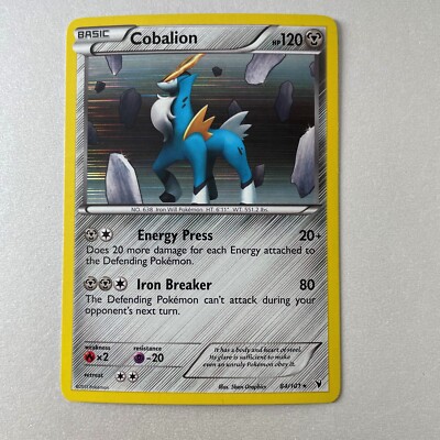 Pokémon Noble Victories #84 Cobalion Holo Rare