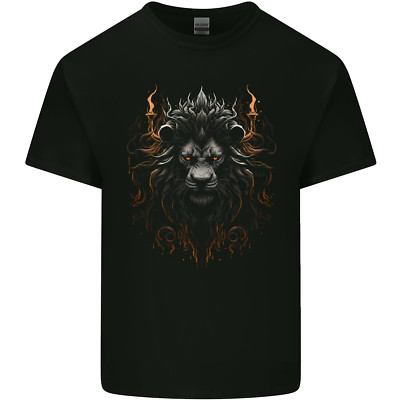 King Of The Lions Fantasy Herren Baumwoll T-Shirt Tee Top