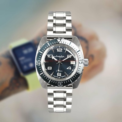 Pre-owned Vostok Amphibian 170894 - Russian Diver Automatic Wristwatch - Usa Seller