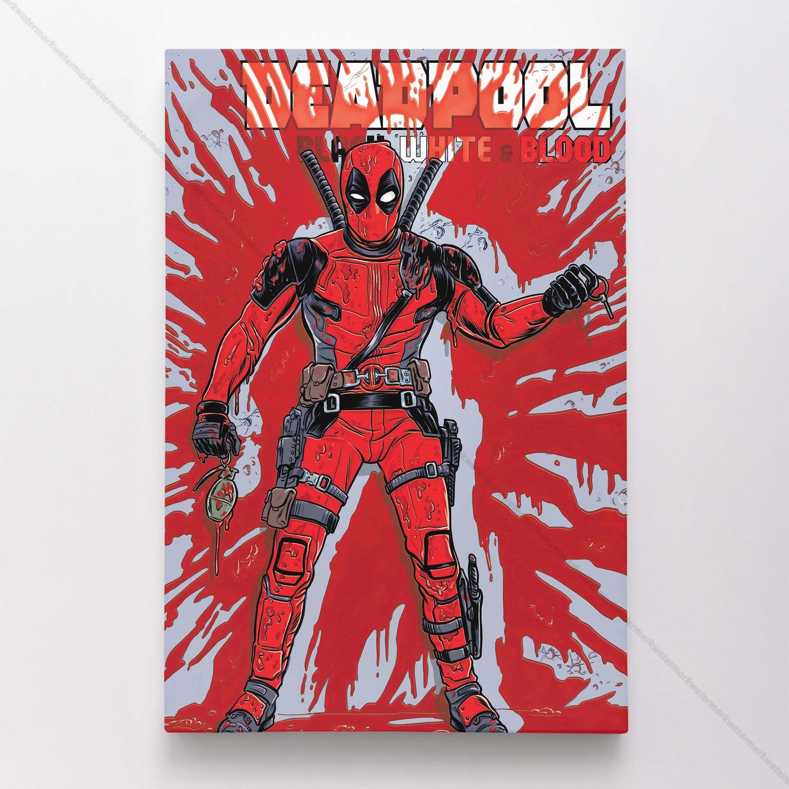 Deadpool Poster Canvas Marvel Comic Book Cover Art Print #45243
