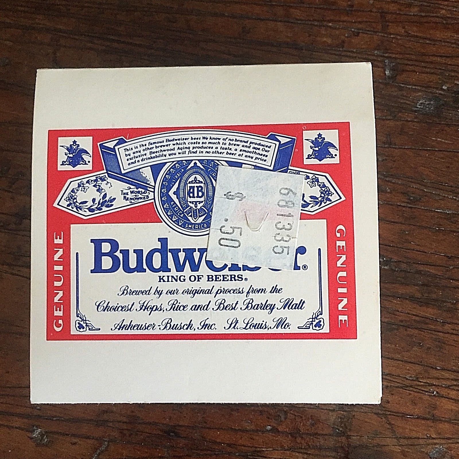 Budweiser Matchbook Golf Tee Set Vintage Promotional Item