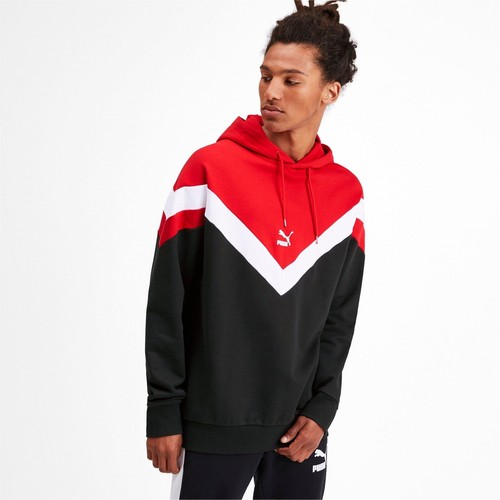 

[595531-51] Мужская толстовка с капюшоном Puma ICONIC MCS TR, Black/red combo