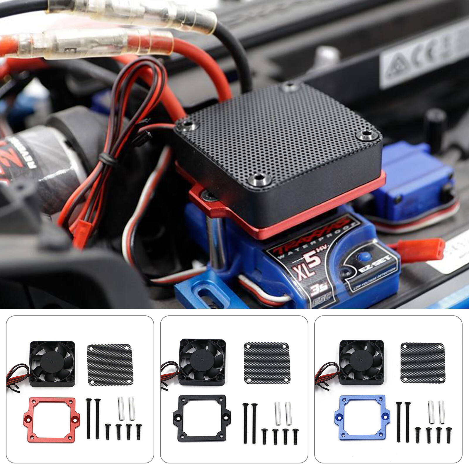 ESC Cooling Fan Kit For 1/10 TRAXXAS trx4 trx6 Land Rover De