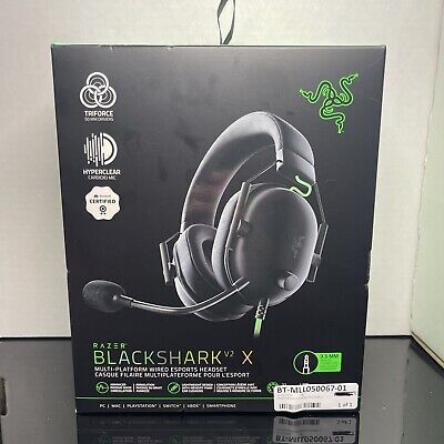 Razer Blackshark V2 X Black Over the Ear Gaming Headset Wired (7572)  811659037572