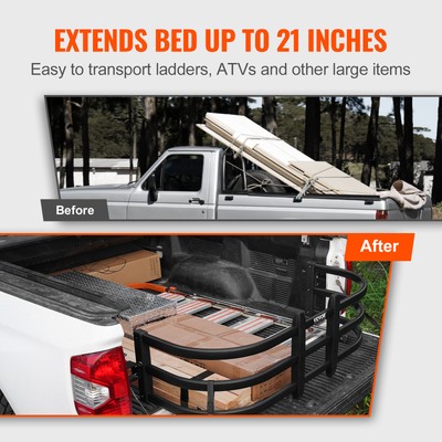 VEVOR Truck Bed Extender Retractable Tailgate for Ridgeline/Gladiator/Tacoma