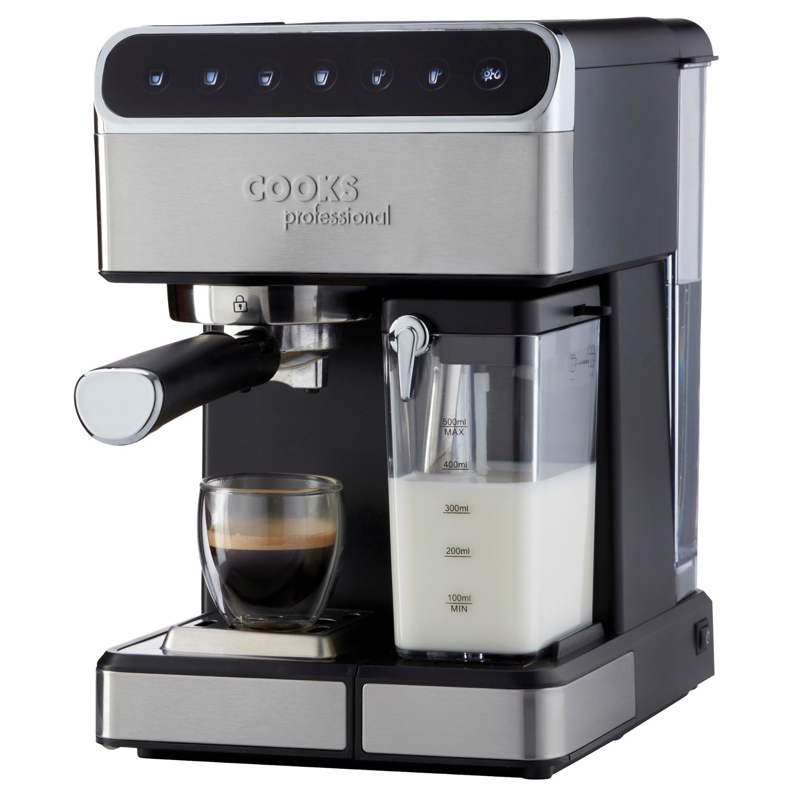Cooks Professional Espresso Coffee Machine Maker 15 Bar Digital Barista
