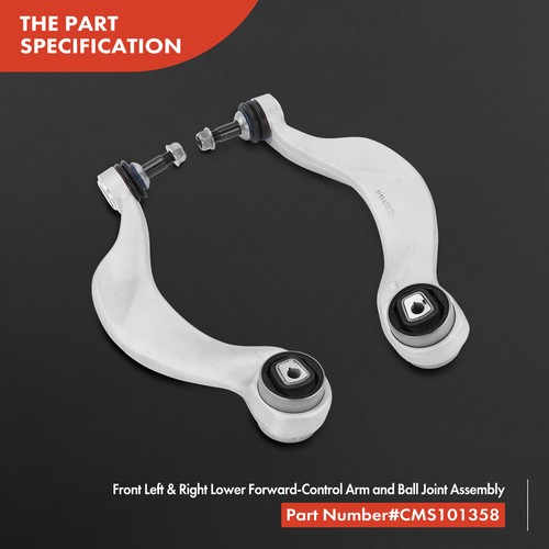 2Pcs Front Lower Forward Control Arm w/ Ball Joint for BMW 535i 650i 750i xDrive