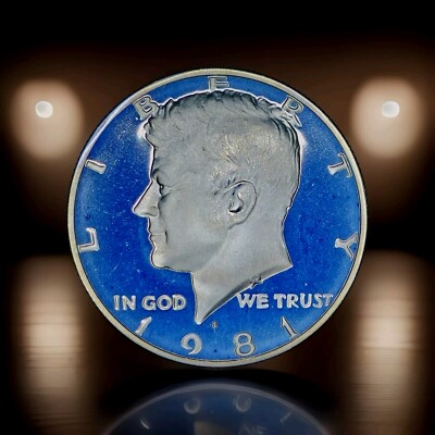 Naturally Toned Ultra Cameo 1981 S Proof Kennedy Half Dollar 