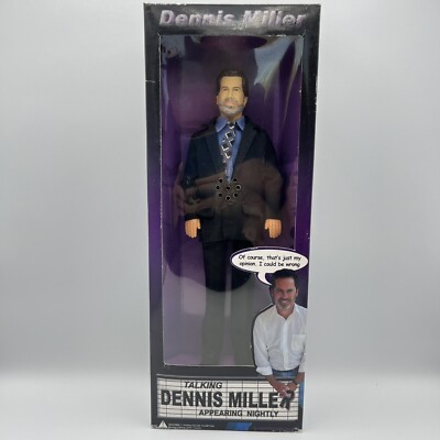 Dennis Miller Talking 12'' Figure Doll - New in Package - Still Works - Vintage