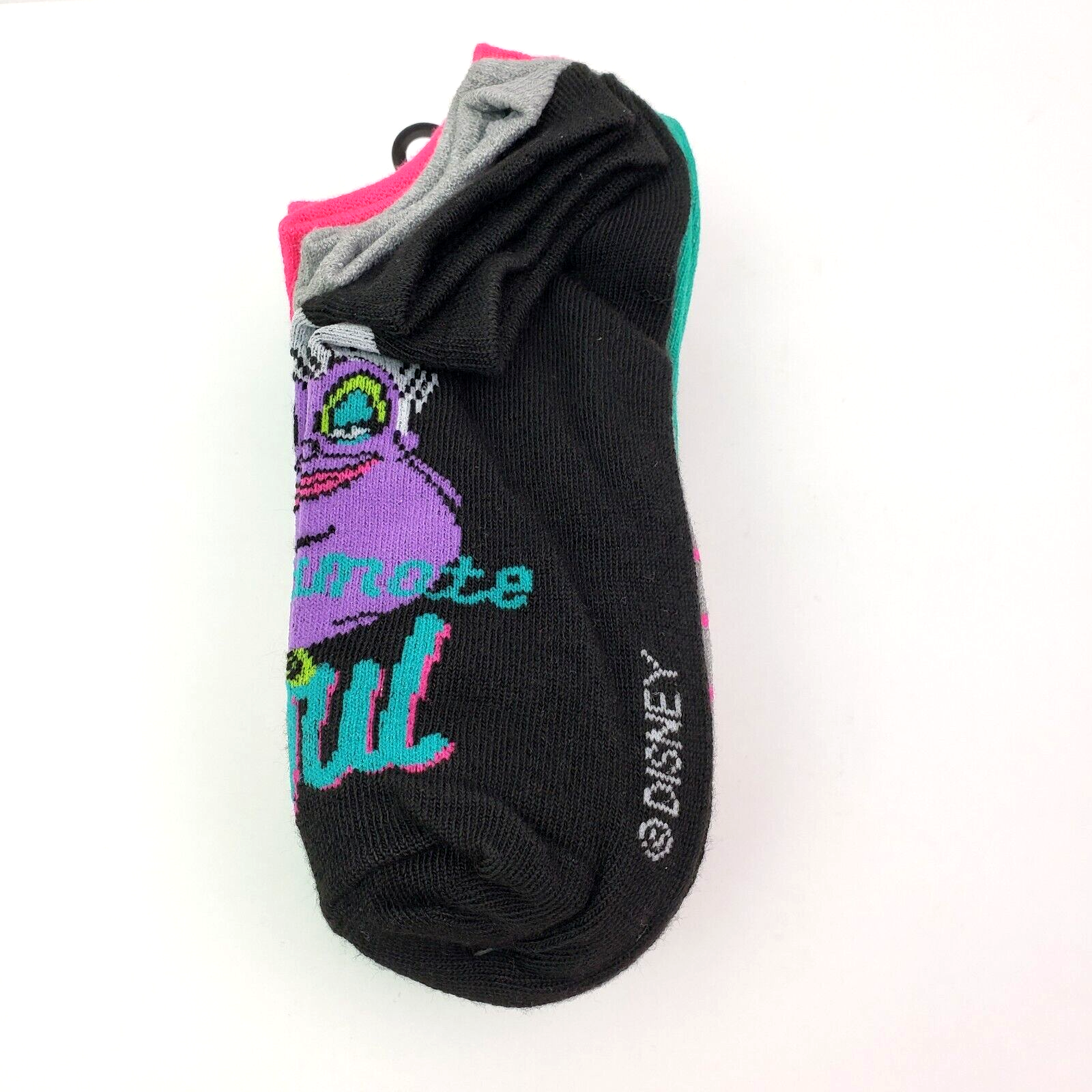Disney Villains Womens Size 4-10 Ursula Cruella Low Cut Socks 10 Pairs