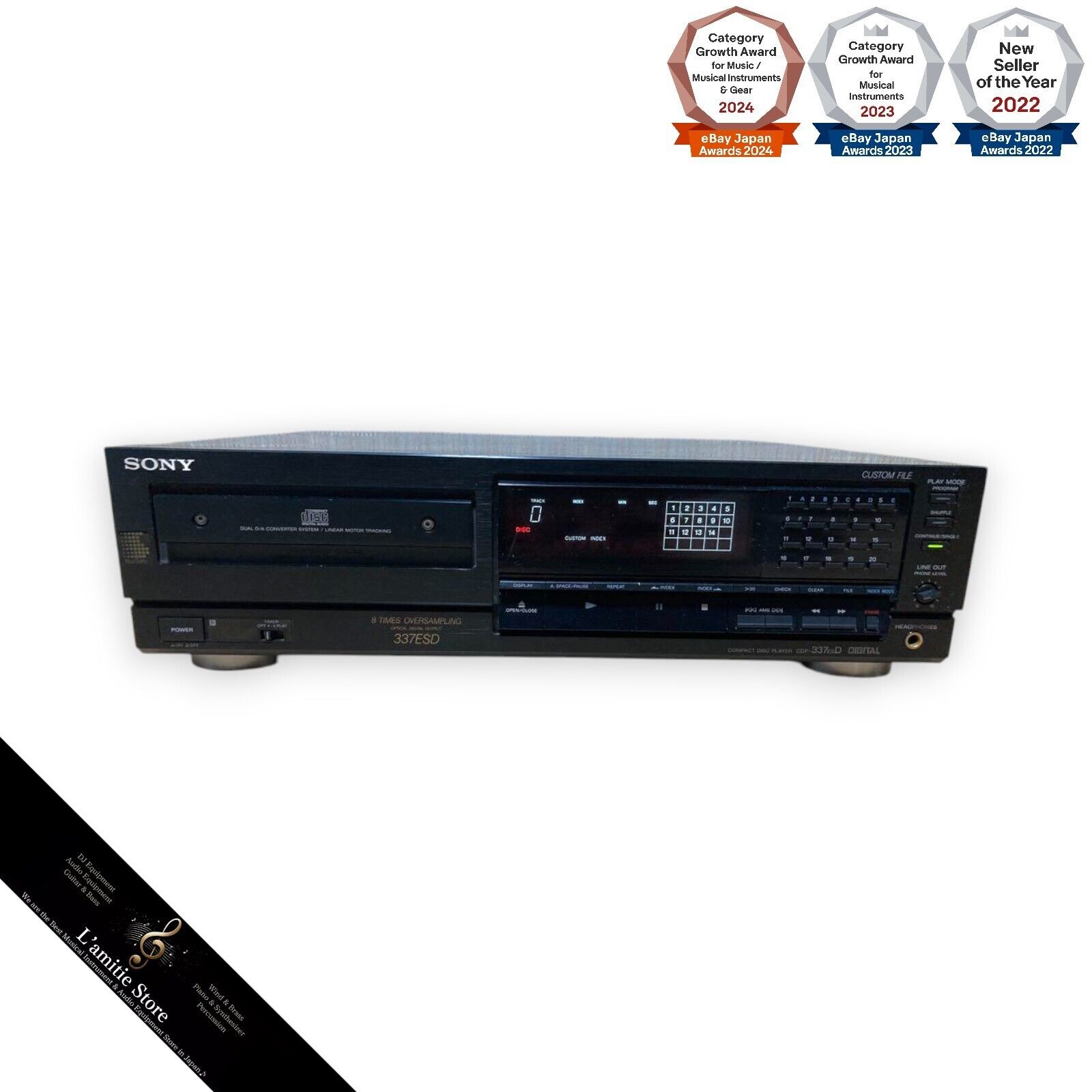 SONY CDP-337ESD CD Player Audio Stereo Compact Disc SONY CDP-337ESD CD Player Audio Stereo Compact Disc