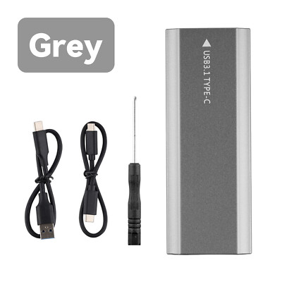 Hard Disk Box Shell M.2 NVMe PCI-E SSD Enclosure to USB3.1 Type-C External Case