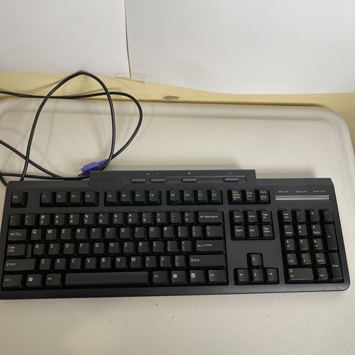 Sony Vaio PCVA-KB4P/U PS/2 Wired Computer Keyboard - Tested