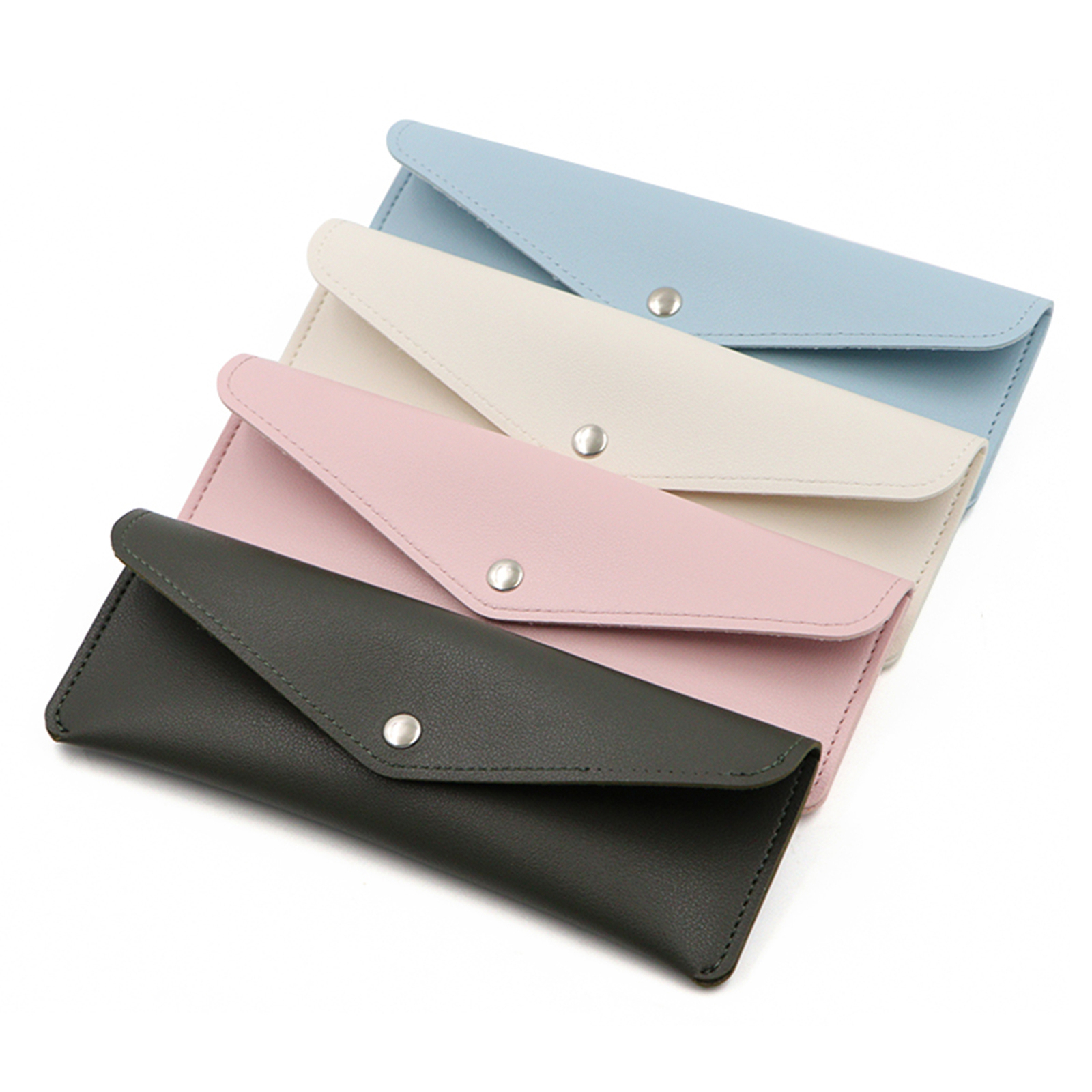 Case Pencil Pouch Portable Slim Small Stationery Bag