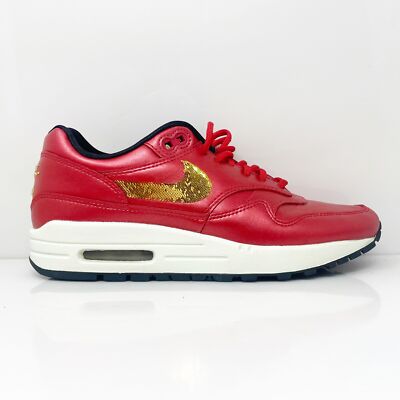 

Кроссовки Nike Womens Air Max 1 CT1149-600 красные повседневные, размер 6,5, Красный, Air Max 1