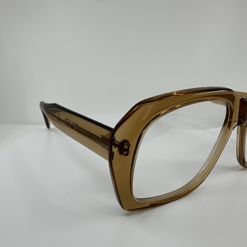 Pre-owned Goliath Ii Eyeglasses Ultra  2 C. Translucent Honey 62-20mm Holland In Clear Demo Lenses