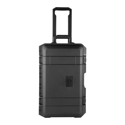 Black Waterproof Hard Case Trolley Protective Case with Wheels IP67 w/ Foam
