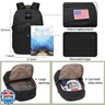 Wotony Military tactical backpack, backpack for men black small tactical assault bag (Black, 18.5 inch)